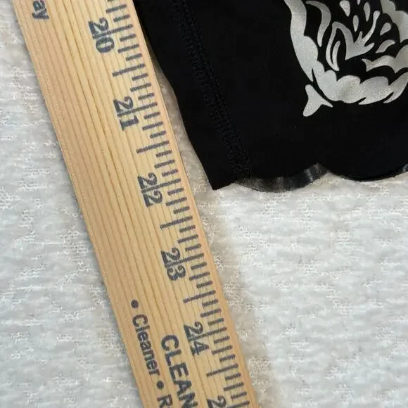 Athleta Elation Eyelet 7/8 Tight Leggings Black Floral Women's size medium - Picture 5 of 6